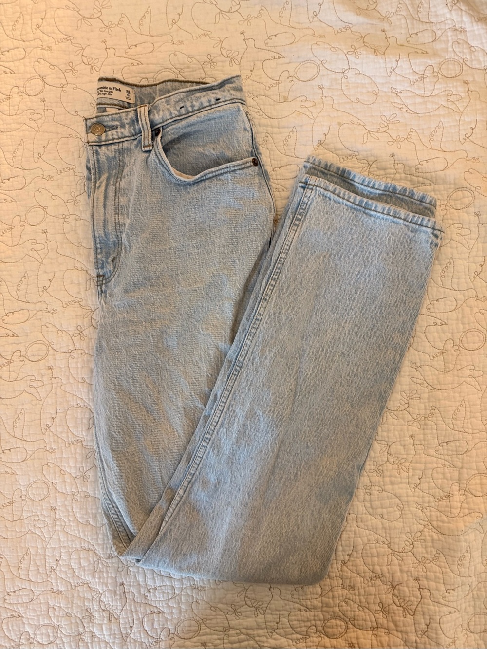Abercrombie & Fitch Light Blue Relaxed Jeans